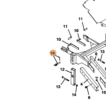 Grasshopper part 603625 — IPL diagram snippet (6x zoom, amber highlight)