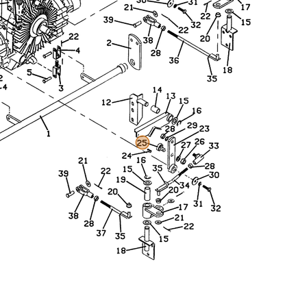 Grasshopper part 603726 — IPL diagram snippet (6x zoom, amber highlight)