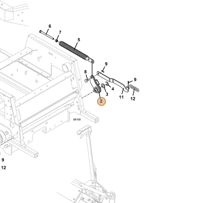 Grasshopper part 603733 — IPL diagram snippet (6x zoom, amber highlight)