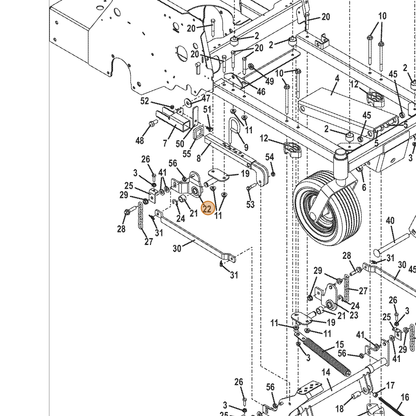 Grasshopper part 603741 — IPL diagram snippet (6x zoom, amber highlight)