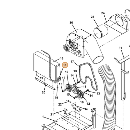 Grasshopper part 603749 — IPL diagram snippet (6x zoom, amber highlight)