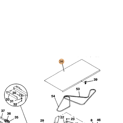 Grasshopper part 603766 — IPL diagram snippet (6x zoom, amber highlight)