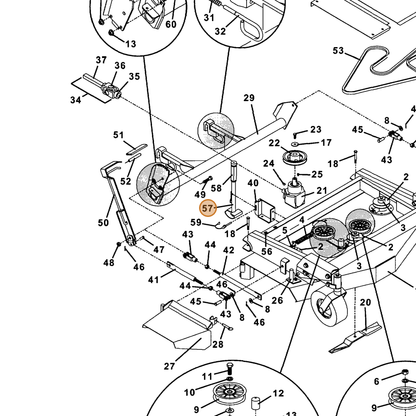 Grasshopper part 603808 — IPL diagram snippet (6x zoom, amber highlight)