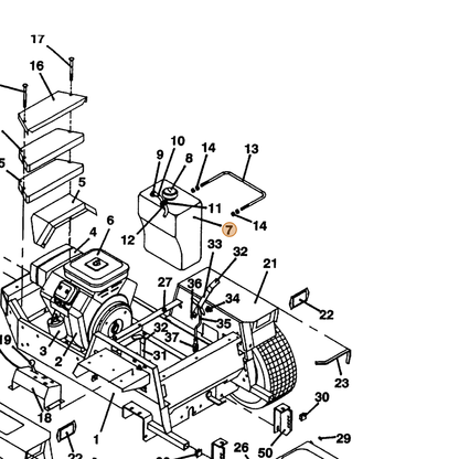 Grasshopper part 603810 — IPL diagram snippet (6x zoom, amber highlight)