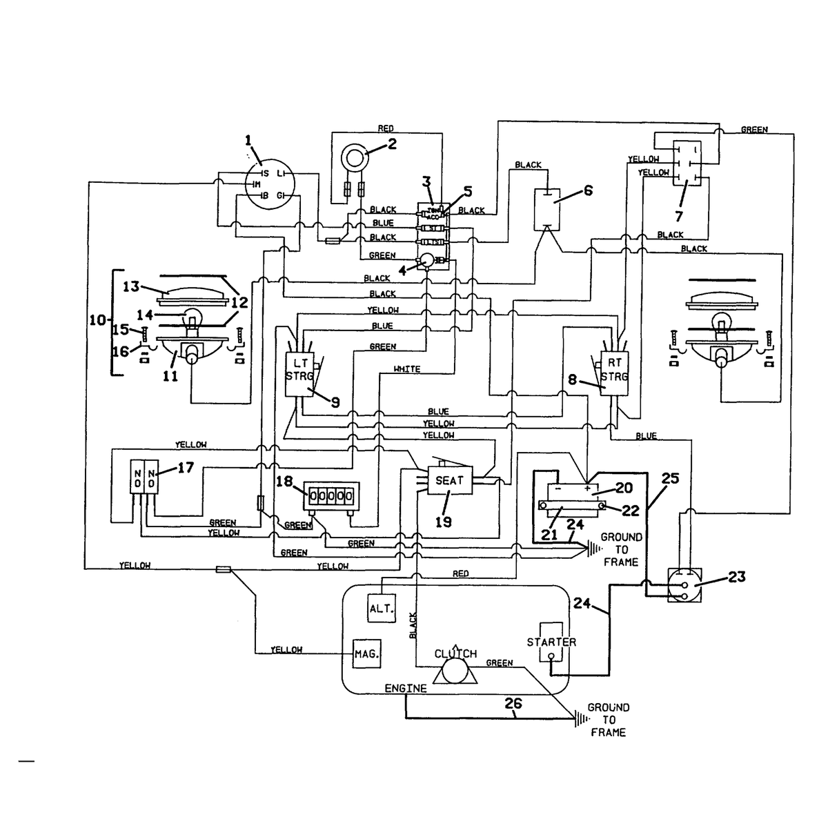 Grasshopper part 603883 — IPL diagram snippet (6x zoom, amber highlight)