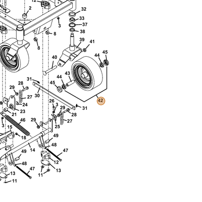Grasshopper part 603969 — IPL diagram snippet (6x zoom, amber highlight)