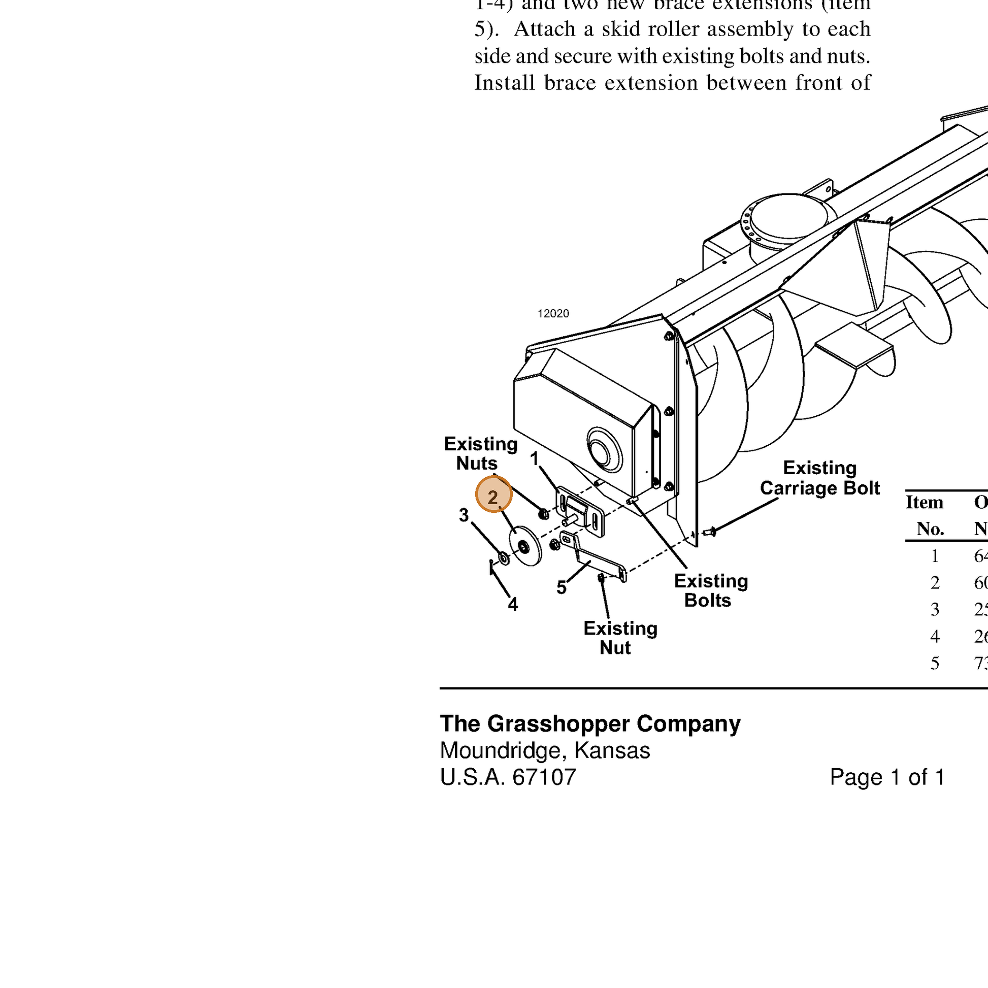 Grasshopper part 603977 — IPL diagram snippet (6x zoom, amber highlight)