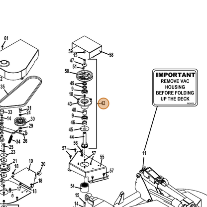 Grasshopper part 604010 — IPL diagram snippet (6x zoom, amber highlight)