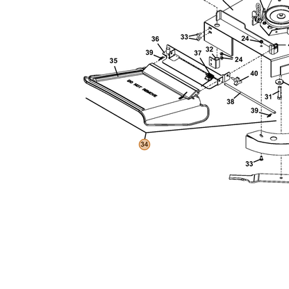 Grasshopper part 604316 — IPL diagram snippet (6x zoom, amber highlight)