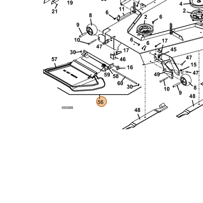 Grasshopper part 604317 — IPL diagram snippet (6x zoom, amber highlight)