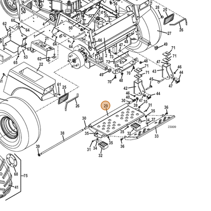 Grasshopper part 604349 — IPL diagram snippet (6x zoom, amber highlight)
