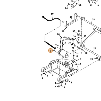 Grasshopper part 604428 — IPL diagram snippet (6x zoom, amber highlight)