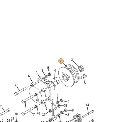 Grasshopper part 604435 — IPL diagram snippet (6x zoom, amber highlight)