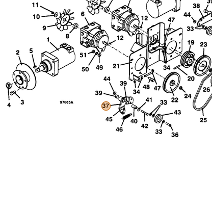 Grasshopper part 604448 — IPL diagram snippet (6x zoom, amber highlight)