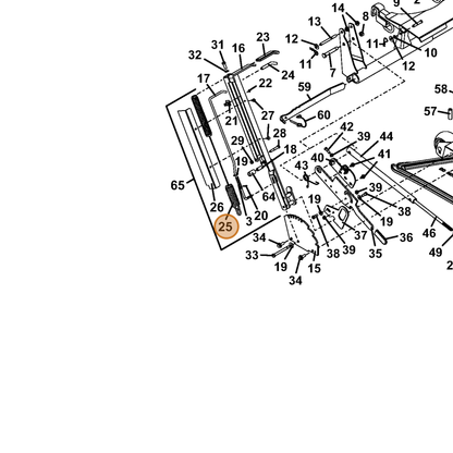 Grasshopper part 604518 — IPL diagram snippet (6x zoom, amber highlight)