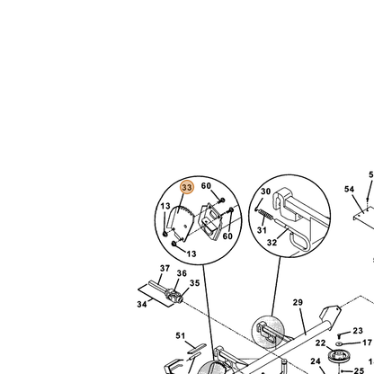 Grasshopper part 604520 — IPL diagram snippet (6x zoom, amber highlight)