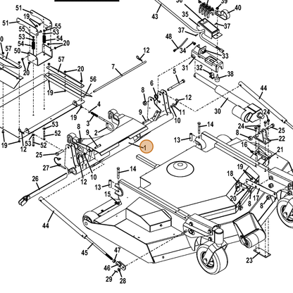 Grasshopper part 604551 — IPL diagram snippet (6x zoom, amber highlight)