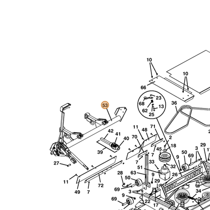 Grasshopper part 604552 — IPL diagram snippet (6x zoom, amber highlight)