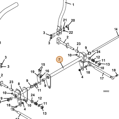 Grasshopper part 604598 — IPL diagram snippet (6x zoom, amber highlight)