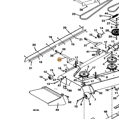 Grasshopper part 604673 — IPL diagram snippet (6x zoom, amber highlight)