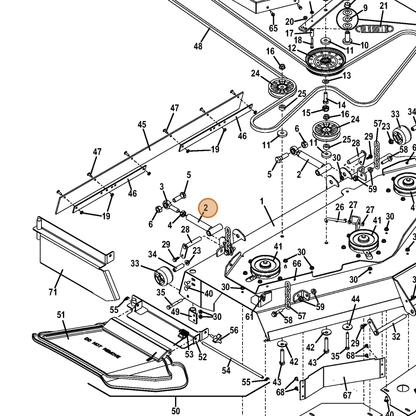 Grasshopper part 604678 — IPL diagram snippet (6x zoom, amber highlight)