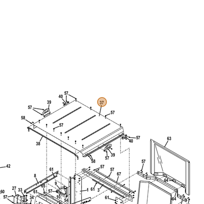 Grasshopper part 604680 — IPL diagram snippet (6x zoom, amber highlight)