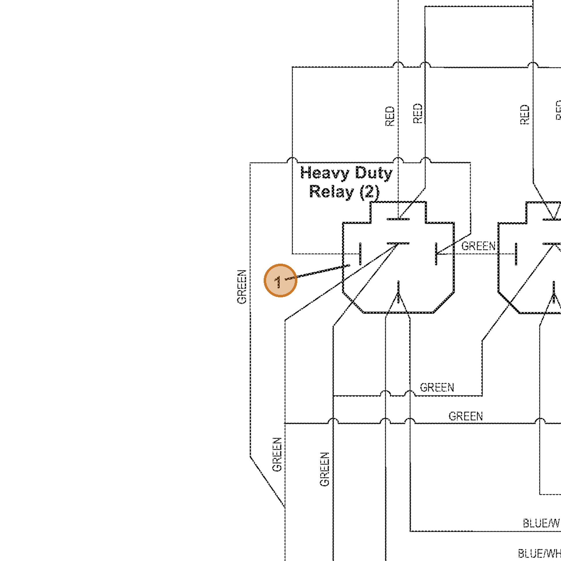 Grasshopper part 604712 — IPL diagram snippet (6x zoom, amber highlight)
