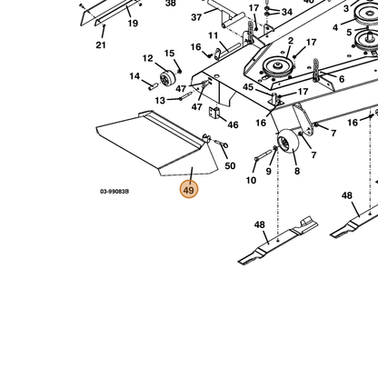 Grasshopper part 604749 — IPL diagram snippet (6x zoom, amber highlight)