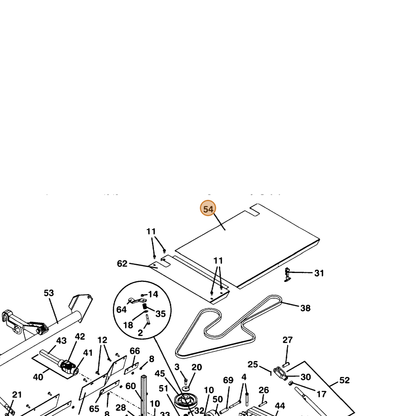 Grasshopper part 604750 — IPL diagram snippet (6x zoom, amber highlight)