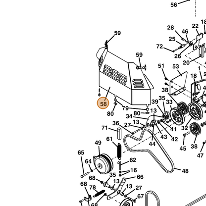 Grasshopper part 604753 — IPL diagram snippet (6x zoom, amber highlight)