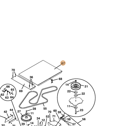 Grasshopper part 604757 — IPL diagram snippet (6x zoom, amber highlight)