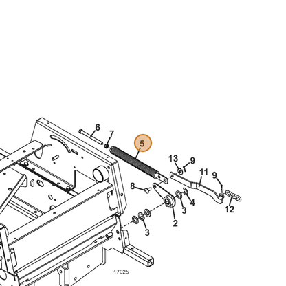 Grasshopper part 604762 — IPL diagram snippet (6x zoom, amber highlight)