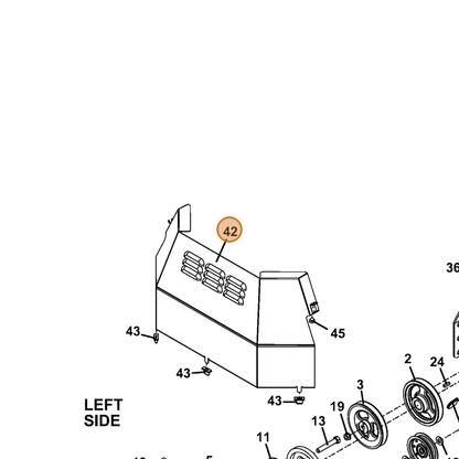 Grasshopper part 604763 — IPL diagram snippet (6x zoom, amber highlight)
