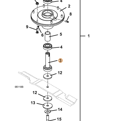 Grasshopper part 604764 — IPL diagram snippet (6x zoom, amber highlight)