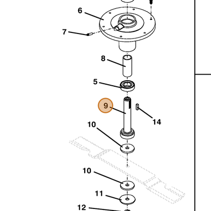 Grasshopper part 604769 — IPL diagram snippet (6x zoom, amber highlight)