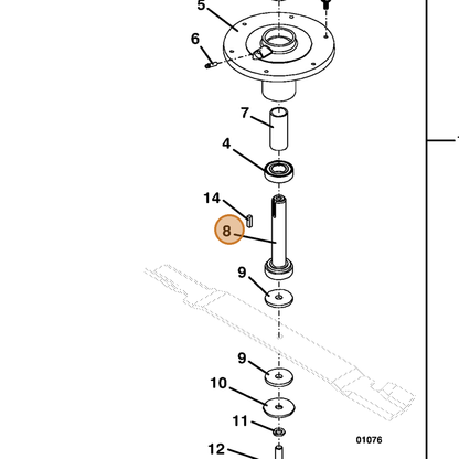 Grasshopper part 604774 — IPL diagram snippet (6x zoom, amber highlight)