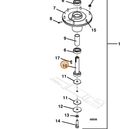 Grasshopper part 604775 — IPL diagram snippet (6x zoom, amber highlight)