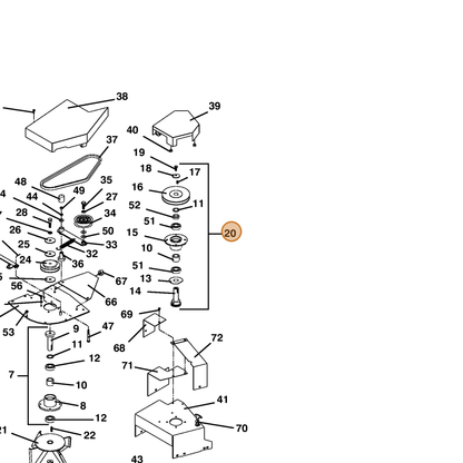 Grasshopper part 604792 — IPL diagram snippet (6x zoom, amber highlight)