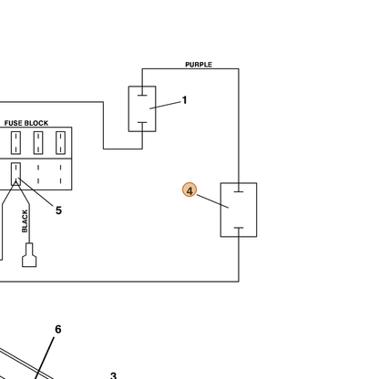 Grasshopper part 604799 — IPL diagram snippet (6x zoom, amber highlight)