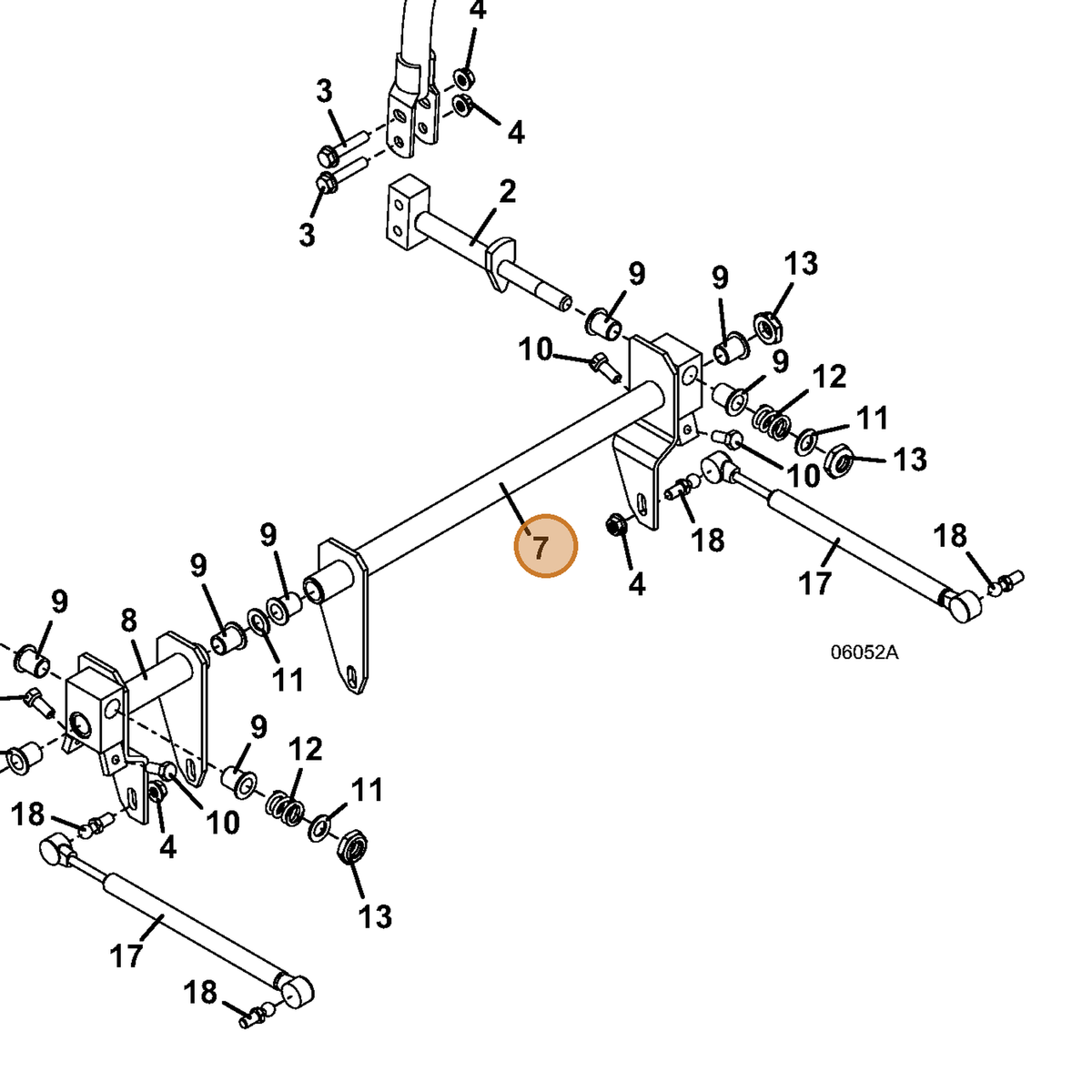 Grasshopper part 604808 — IPL diagram snippet (6x zoom, amber highlight)