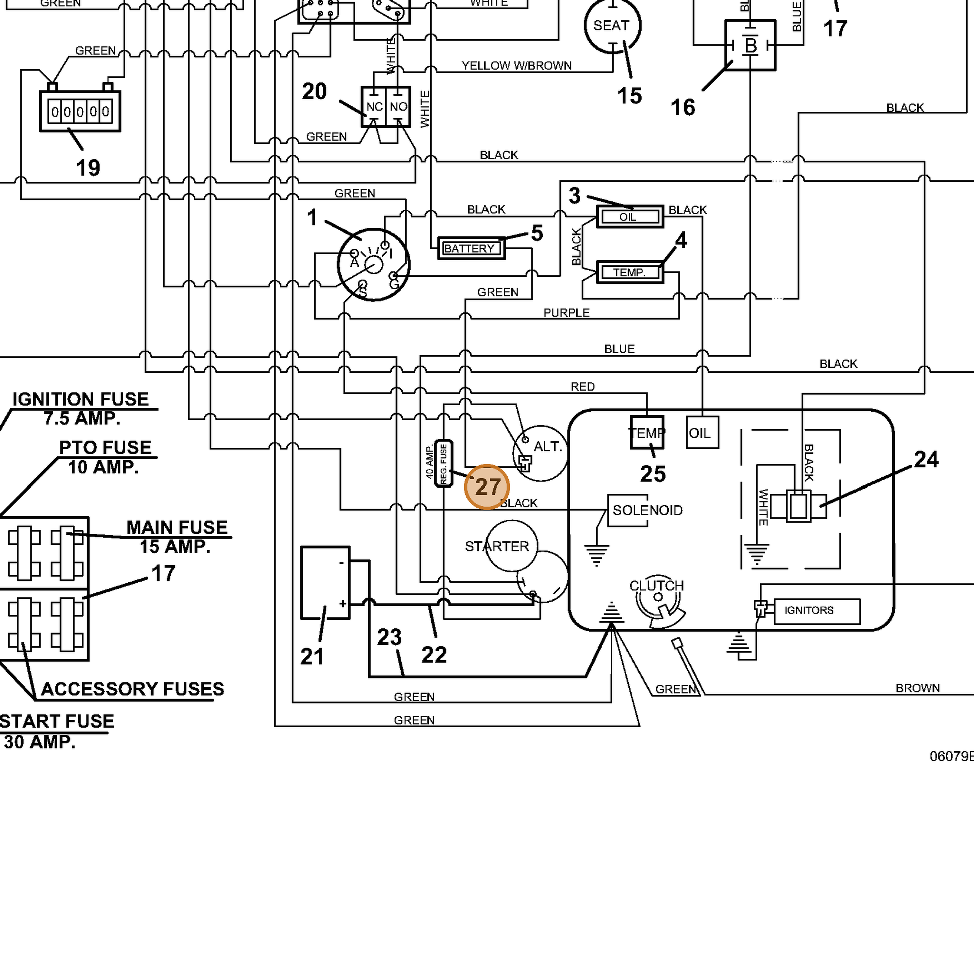 Grasshopper part 604880 — IPL diagram snippet (6x zoom, amber highlight)