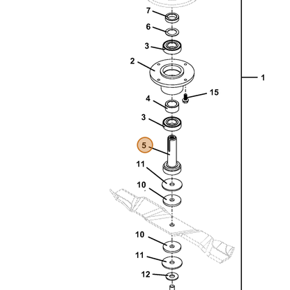 Grasshopper part 605770 — IPL diagram snippet (6x zoom, amber highlight)