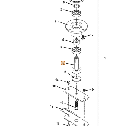 Grasshopper part 605774 — IPL diagram snippet (6x zoom, amber highlight)
