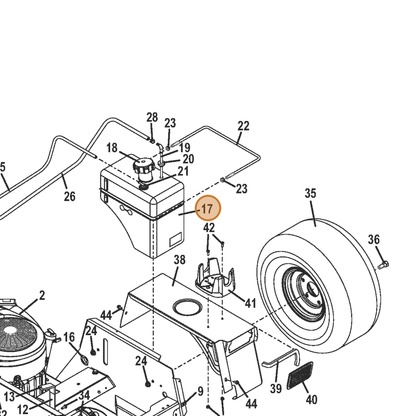 Grasshopper part 605791 — IPL diagram snippet (6x zoom, amber highlight)