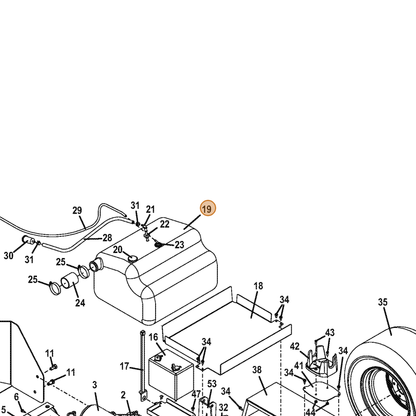 Grasshopper part 605798 — IPL diagram snippet (6x zoom, amber highlight)