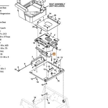 Grasshopper part 605962 — IPL diagram snippet (6x zoom, amber highlight)