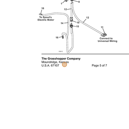 Grasshopper part 605973 — IPL diagram snippet (6x zoom, amber highlight)