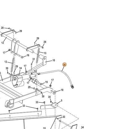 Grasshopper part 605975 — IPL diagram snippet (6x zoom, amber highlight)
