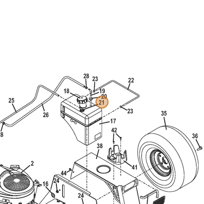 Grasshopper part 606830 — IPL diagram snippet (6x zoom, amber highlight)