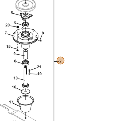 Grasshopper part 623703 — IPL diagram snippet (6x zoom, amber highlight)